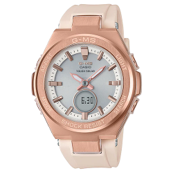 นาฬิกา Casio Baby-G G-MS "G-Steel Lady" MSG-S200 series รุ่น MSG-S200G-4A (สีเบจ) ของแท้ รับประกัน1ปี
