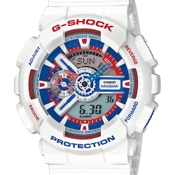 นาฬิกา Casio G-Shock Limited White Tricolor series รุ่น GA-110TR-7A "กันดั้ม" ของแท้ รับประกัน1ปี