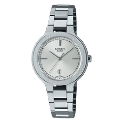 นาฬิกา คาสิโอ Casio SHEEN SAPPHIRE CRYSTAL คริสตัลแซฟไฟร์ SHE-4559 series รุ่น SHE-4559D-7A ของแท้ รับประกัน1ปี