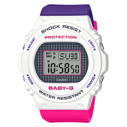 นาฬิกา Casio Baby-G Special Color Throwback Baby-G 25th anniversary Logo color series รุ่น BGD-570THB-7 ของแท้ รับประกัน1ปี