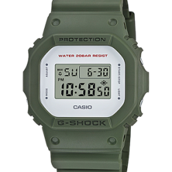 นาฬิกา คาสิโอ Casio G-Shock Military series รุ่น DW-5600M-3 (นำเข้า Japan กล่องหนังญี่ปุ่น) [หายาก ไม่วางขายในไทย] ของแท้ รับประกัน 1 ปี