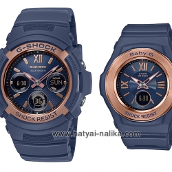 นาฬิกา คาสิโอ Casio G-Shock x Baby-G SETคู่รัก Preciuos Heart Selection 2019 รุ่น AWG-M100SNR-2A x BGA-1050NR-2B (วางขายในญีปุ่นเท่านั้น) ของแท้ รับประกัน 1 ปี
