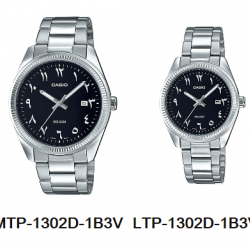 นาฬิกา คาสิโอ Casio SETคู่รัก รุ่น MTP-1302D-1B3V+LTP-1302D-1B3V ของแท้ รับประกัน 1 ปี