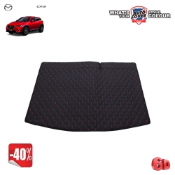 สินค้าโปรโมชั่น! พรมท้ายสัมภาระเข้ารูป 6 D รถ MAZDA CX-3 จำนวน 1 ชิ้น สีดำด้ายแดง