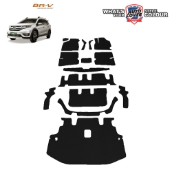 พรมปูพื้นรถยนต์ พรมกระดุม รถ HONDA BR-V รุ่น 7 ที่นั่ง ชุดเต็มคันรวมแผ่นท้าย จำนวน 15 ชิ้น