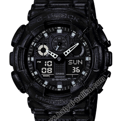 นาฬิกา Casio G-Shock Limited Black Leather Texture series รุ่น GA-100BT-1A ของแท้ รับประกัน1ปี