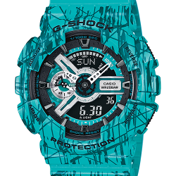 นาฬิกา คาสิโอ Casio G-Shock Limited Slash Pattern series รุ่น GA-110SL-3A สีมิ้นท์ช็อคโกแลตชิพ (หายากมาก)