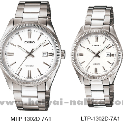นาฬิกา คาสิโอ Casio SETคู่รัก รุ่น MTP-1302D-7A1+LTP-1302D-7A1 ของแท้ รับประกัน 1 ปี
