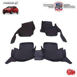 พรมรถยนต์ 6D รถ MAZDA 2 SKYACTIV 4-5 DOOR ปี 2015-2019 ชุดภายในห้องโดยสารจำนวน 3 ชิ้น