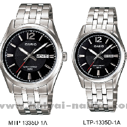 นาฬิกา คาสิโอ Casio SETคู่รัก รุ่น MTP-1335D-1A+LTP-1335D-1A ของแท้ รับประกัน 1 ปี