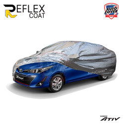 ผ้าคลุมรถเข้ารูป 100% รถ TOYOTA YARIS ATIV 4 DOOR SEDAN ปี 2018-2022 รุ่น REFLEX COAT