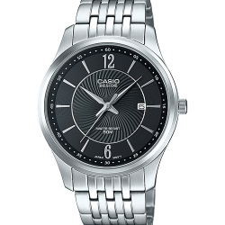 นาฬิกา คาสิโอ Casio BESIDE 3-HAND ANALOG รุ่น BEM-151D-1AV ของแท้ รับประกัน 1 ปี