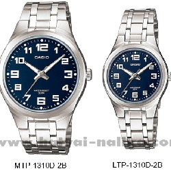 นาฬิกา คาสิโอ Casio SETคู่รัก รุ่น MTP-1310D-2B+LTP-1310D-2B ของแท้ รับประกัน 1 ปี