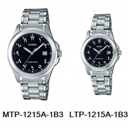 นาฬิกา คาสิโอ Casio SETคู่รัก รุ่น MTP-1215A-1B3+LTP-1215A-1B3 ของแท้ รับประกัน 1 ปี