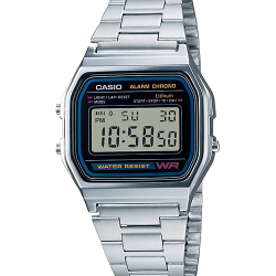 นาฬิกา คาสิโอ Casio STANDARD DIGITAL รุ่น A158WA-1 ของแท้ รับประกัน1ปี