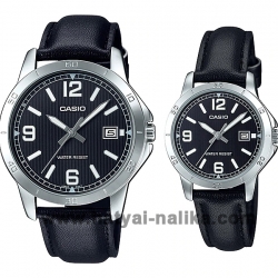 นาฬิกา คาสิโอ Casio SETคู่รัก รุ่น MTP-V004L-1B+LTP-V004L-1B ของแท้ รับประกัน1ปี