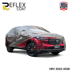 ผ้าคลุมรถเข้ารูป 100% รถ HONDA HRV ปี 2022-2026 ผ้าคลุมกันแดด กันไอร้อน กันน้ำ รุ่น REFLEX COAT