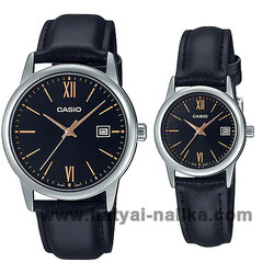 นาฬิกา คาสิโอ Casio SETคู่รัก รุ่น MTP-V002L-1B3+LTP-V002L-1B3 ของแท้ รับประกัน 1 ปี