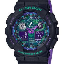 นาฬิกา Casio G-Shock โจ๊กเกอร์ Special color Black & Light Colors series รุ่น GA-100BL-1A ของแท้ รับประกัน1ปี