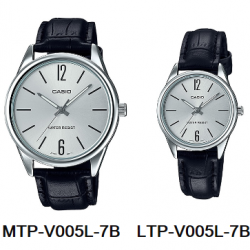 นาฬิกา คาสิโอ Casio SETคู่รัก รุ่น MTP-V005L-7B+LTP-V005L-7B ของแท้ รับประกัน 1 ปี