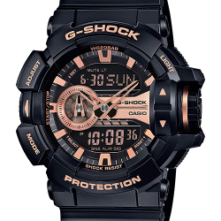 นาฬิกา Casio G-Shock Limited Garish Black & Gold Series รุ่น GA-400GB-1A4 สีดำพิ้งค์โกลด์ ของแท้ รับประกัน1ปี