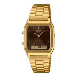 นาฬิกา คาสิโอ Casio STANDARD DIGITAL Vintage รุ่น AQ-230GA-5A ของแท้ รับประกัน1ปี