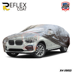 ผ้าคลุมรถเข้ารูป รถ BMW X4 รหัส G02 ปี 2018-2021 ผ้าคลุมรถ ผ้าคลุมกันแดด กันไอร้อน กันน้ำ รุ่น REFLEX COAT