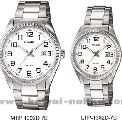 นาฬิกา คาสิโอ Casio SETคู่รัก รุ่น MTP-1302D-7B+LTP-1302D-7B ของแท้ รับประกัน 1 ปี