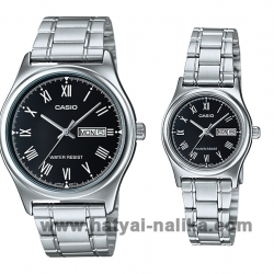 นาฬิกา คาสิโอ Casio SETคู่รัก รุ่น MTP-V006D-1B+LTP-V006D-1B ของแท้ รับประกัน1ปี