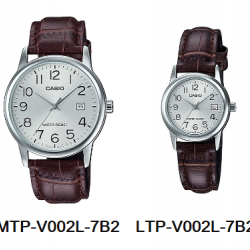 นาฬิกา คาสิโอ Casio SETคู่รัก รุ่น MTP-V002L-7B2+LTP-V002L-7B2 ของแท้ รับประกัน 1 ปี