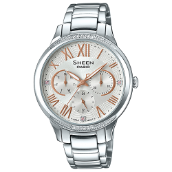 นาฬิกา คาสิโอ Casio SHEEN MULTI-HAND SHE-3058 series รุ่น SHE-3058D-7A ของแท้ รับประกัน1ปี