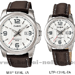 นาฬิกา คาสิโอ Casio SETคู่รัก รุ่น MTP-1314L-7A+LTP-1314L-7A ของแท้ รับประกัน 1 ปี