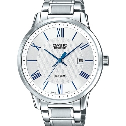 นาฬิกา คาสิโอ Casio BESIDE 3-HAND ANALOG รุ่น BEM-154D-7AV ของแท้ รับประกัน 1 ปี