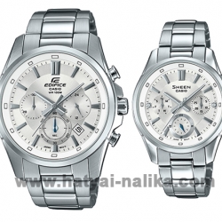 นาฬิกา Casio SETคู่รัก EDIFICE x SHEEN รุ่น EFR-560D-7A + SHE-3060D-7A ของแท้ รับประกัน 1 ปี
