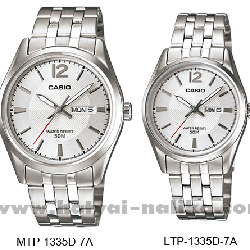 นาฬิกา คาสิโอ Casio SETคู่รัก รุ่น MTP-1335D-7A+LTP-1335D-7A ของแท้ รับประกัน 1 ปี