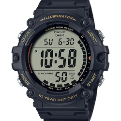 นาฬิกา คาสิโอ Casio 10 YEAR BATTERY AE-1500 series รุ่น AE-1500WHX-1AV ของแท้ รับประกัน1ปี