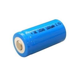 ถ่านน้ำเงินสั้น (blue laser) 16340 (3.7V)