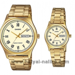 นาฬิกา คาสิโอ Casio SETคู่รัก รุ่น MTP-V006G-9B+LTP-V006G-9B ของแท้ รับประกัน1ปี