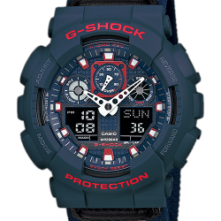 นาฬิกา คาสิโอ Casio G-Shock Limited model Military Cloth Series รุ่น GA-100MC-2A (หายาก)