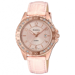 นาฬิกา คาสิโอ Casio SHEEN 3-HAND Analog SHE-4532 series รุ่น SHE-4532PGL-4A ของแท้ รับประกัน1ปี
