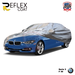 ผ้าคลุมรถเข้ารูป 100% รถ BMW SERIE 3 รหัส F30 ผ้าคลุมกันแดด กันไอร้อน กันน้ำ รุ่น REFLEX COAT