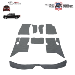พรมปูพื้นรถยนต์ พรมกระดุม รถ ISUZU D-MAX 4 Door ปี 2013-2018 ชุดภายในห้องโดยสาร จำนวน 8 ชิ้น