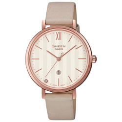 นาฬิกา คาสิโอ Casio SHEEN SAPPHIRE CRYSTAL คริสตัลแซฟไฟร์ SHE-4539 series รุ่น SHE-4539CGL-7A ของแท้ รับประกัน1ปี