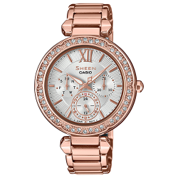 นาฬิกา คาสิโอ Casio SHEEN MULTI-HAND SHE-3061 series รุ่น SHE-3061PG-7A ของแท้ รับประกัน1ปี