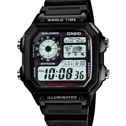 นาฬิกา คาสิโอ Casio Royale “James Bond 007” รุ่น AE-1200WH-1AV ของแท้ รับประกัน1ปี
