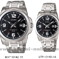 นาฬิกา คาสิโอ Casio SETคู่รัก รุ่น MTP-1314D-1A+LTP-1314D-1A ของแท้ รับประกัน 1 ปี