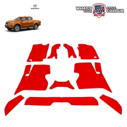 สินค้า PROMOTION! ลด 20% รถ NISSAN NAVARA NP300 4 ประตู ปี 2014-2019 พรมกระดุม Super Save ชุด Full ภายในห้องโดยสาร จำนวน 10 ชิ้น สีแดง