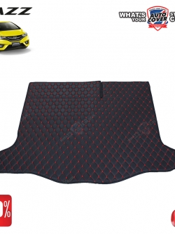 สินค้าโปรโมชั่น! พรมท้ายสัมภาระเข้ารูป 6 D รถ HONDA JAZZ (GK) ปี 2014-2018 จำนวน 1 ชิ้น สีดำด้ายแดง
