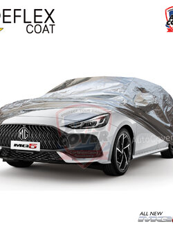 ผ้าคลุมรถเข้ารูป รถ MG 5 ปี 2021-2026 ผ้าคลุมกันแดด กันไอร้อน กันน้ำ รุ่น REFLEX COAT