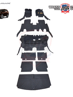 พรมปูพื้นรถยนต์ พรม6D รถ ISUZU ALL NEW MU-X ปี 2021-2026 พรมรถยนต์ชุดเต็มคัน+หลังเบาะ+แผ่นท้าย จำนวน 9 ชิ้น